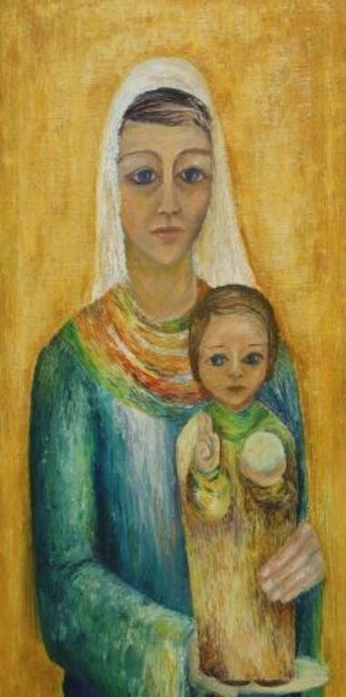 FRAMED RELIGIOUS 'MADONNA &