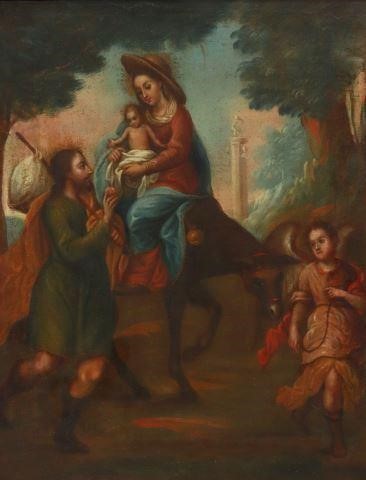 FRAMED RELIGIOUS OIL PAINTING