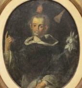 FRAMED RELIGIOUS OIL PAINTING,