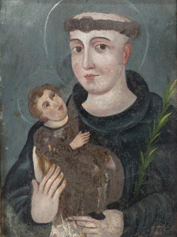 FRAMED RELIGIOUS RETABLO SAINT