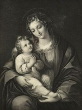 FRAMED RELIGIOUS STIPPLE ENGRA