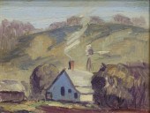 FRAMED ROBERT CRUM FARMHOUSE O
