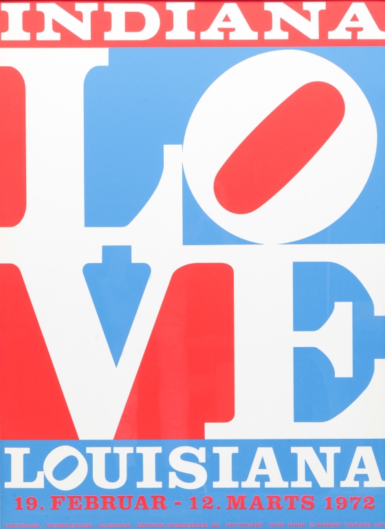 FRAMED ROBERT INDIANA "LOVE"