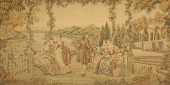 FRAMED ROCOCO STYLE JACQUARD W
