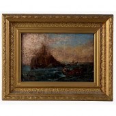 FRAMED ROMANTIC STYLE OIL PAIN