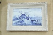 FRAMED ROYAL BONN-DELFT TILE.