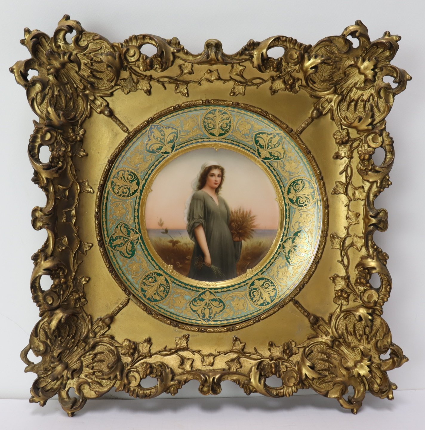 FRAMED ROYAL VIENNA PORCELAIN