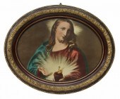 FRAMED SACRED HEART PRINT AFTE