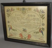FRAMED SAMUEL BAUMAN PRINTED T