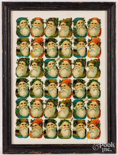 FRAMED SANTA CLAUS VICTORIAN DIE