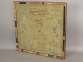 FRAMED SCHOOL GIRL SAMPLER OF