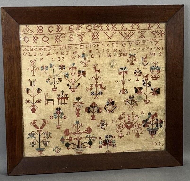 FRAMED SCHOOL GIRL SAMPLER OF
