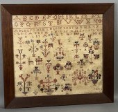 FRAMED SCHOOL GIRL SAMPLER OF