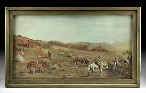 FRAMED & SIGNED AUGUSTA METCALFE
