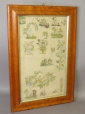 FRAMED SILK ON WOVEN HOMESPUN