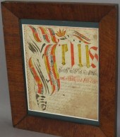FRAMED SMALL INK & WATERCOLOR