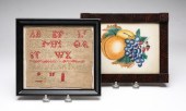 FRAMED SMALL SAMPLER AND THEOR