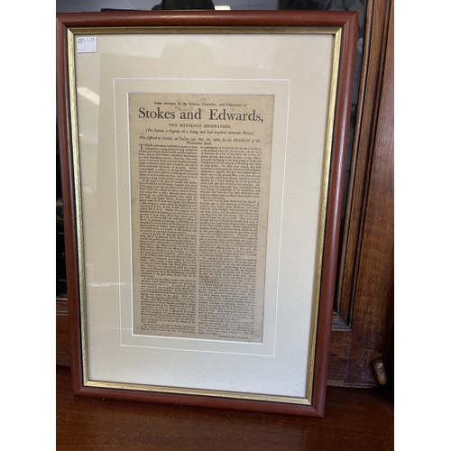 Framed Some account of the