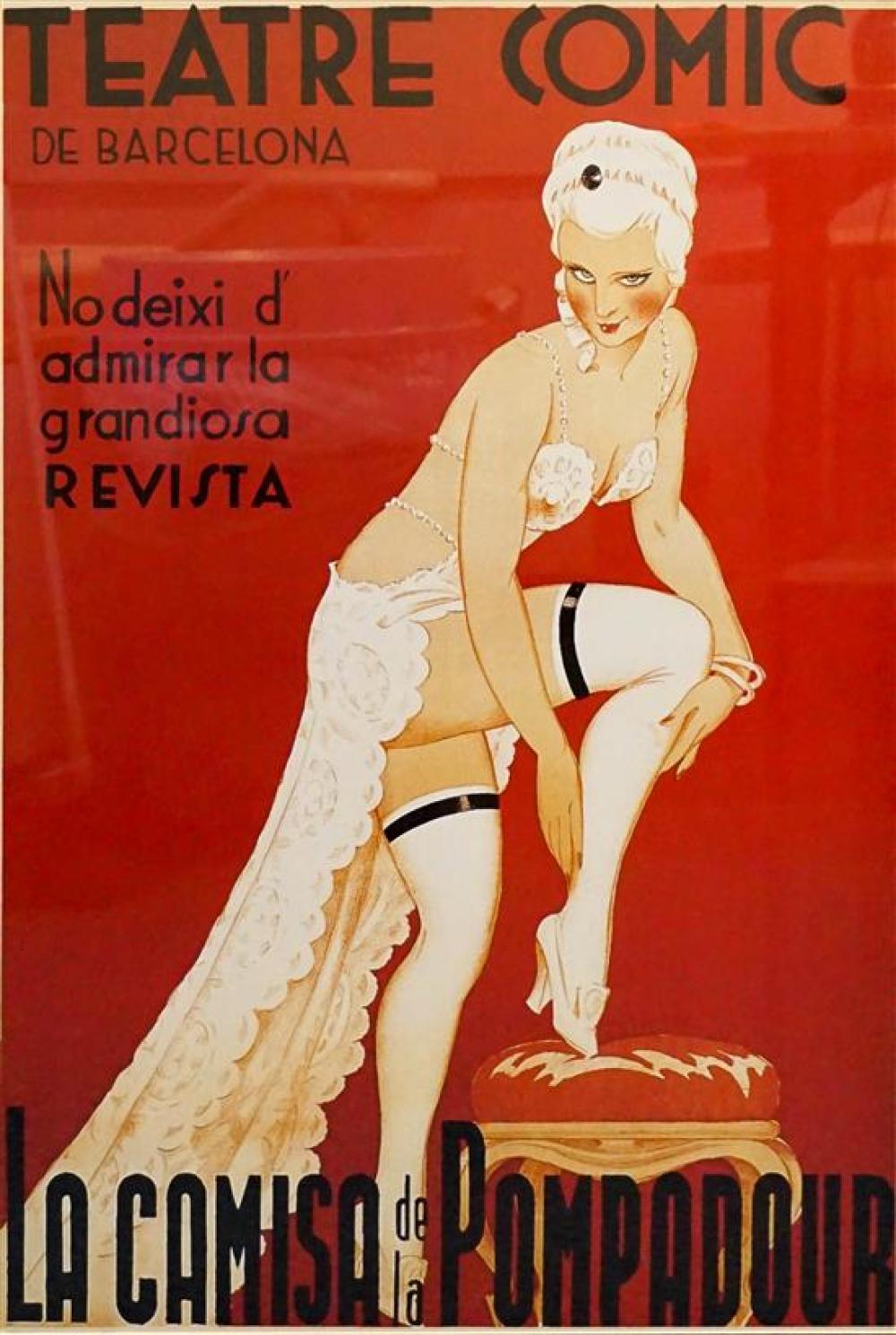 FRAMED TEATRE COMIC REPRODUCTION