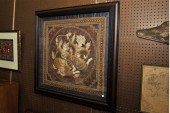 FRAMED TEXTILE. Asian  20th ce