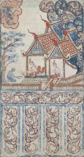 FRAMED THAI BUDDHIST NARRATIVE