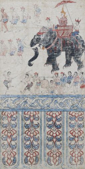 FRAMED THAI BUDDHIST NARRATIVE