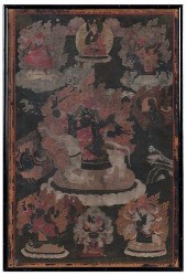 FRAMED THANGKATibetan/Chinese,