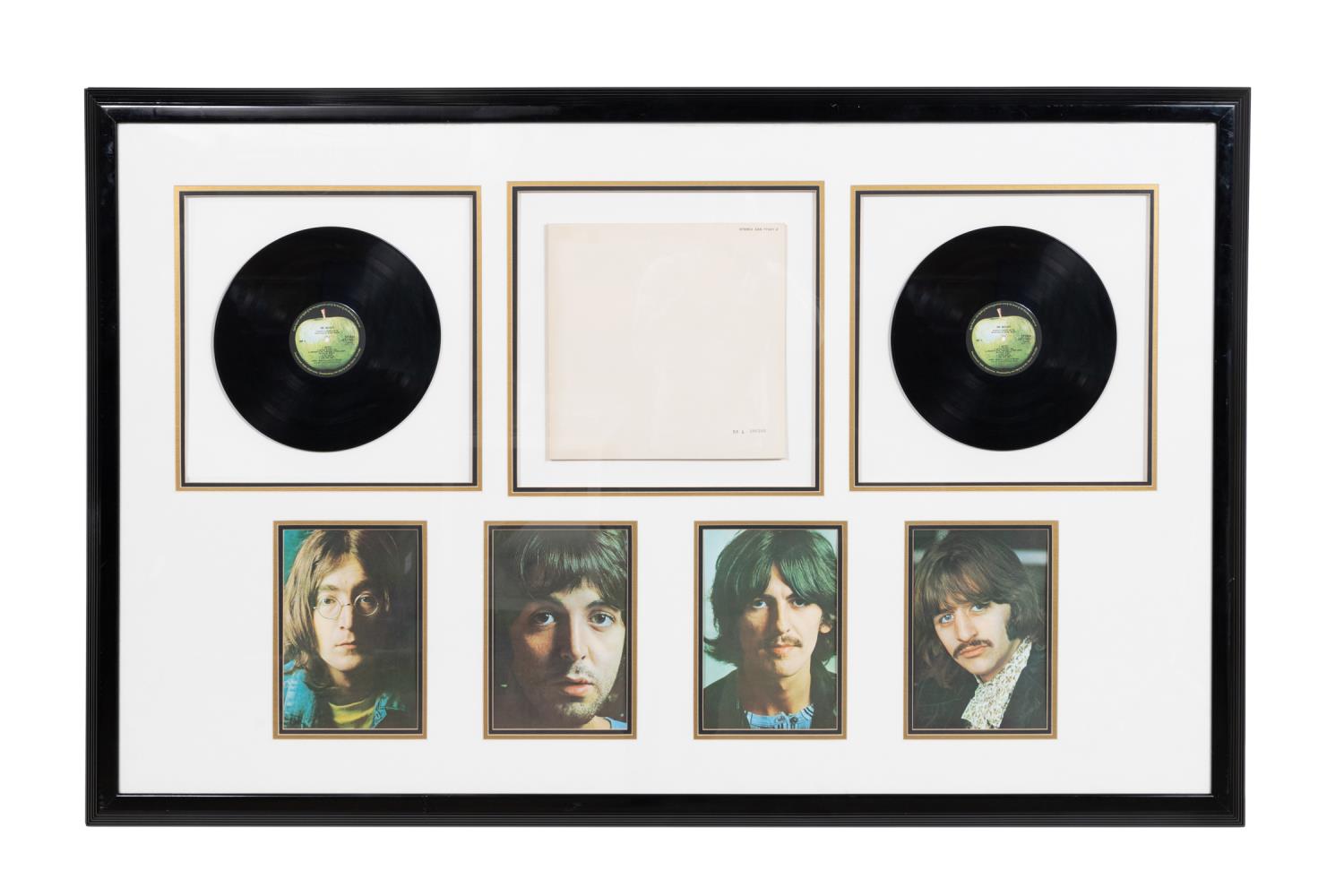 FRAMED "THE BEATLES" RECORD &