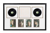 FRAMED "THE BEATLES" RECORD &