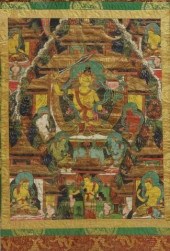 FRAMED TIBETAN BUDDHIST MANJUS