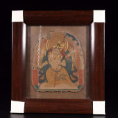 FRAMED TIBETAN THANGKA OF COLO