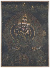 FRAMED TIBETAN THANGKAprobably