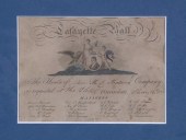 FRAMED TICKET TO THE "LAFAYETT