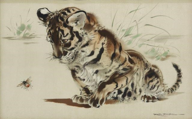 FRAMED TIGER CUB PRINT AFTER