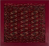Framed Turkomen Rug Central As