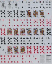 FRAMED UNCUT DECK OF BICYCLE P
