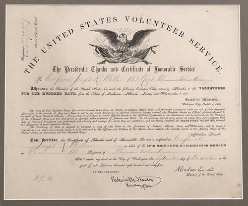 FRAMED U.S. CIVIL WAR VOLUNTEERS