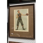 Framed Vanity Fair coloured pr