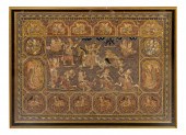 FRAMED VINTAGE BURMESE KALAGA