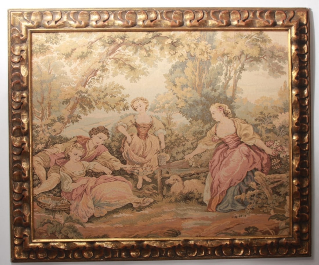 FRAMED VINTAGE FRENCH ROCOCO