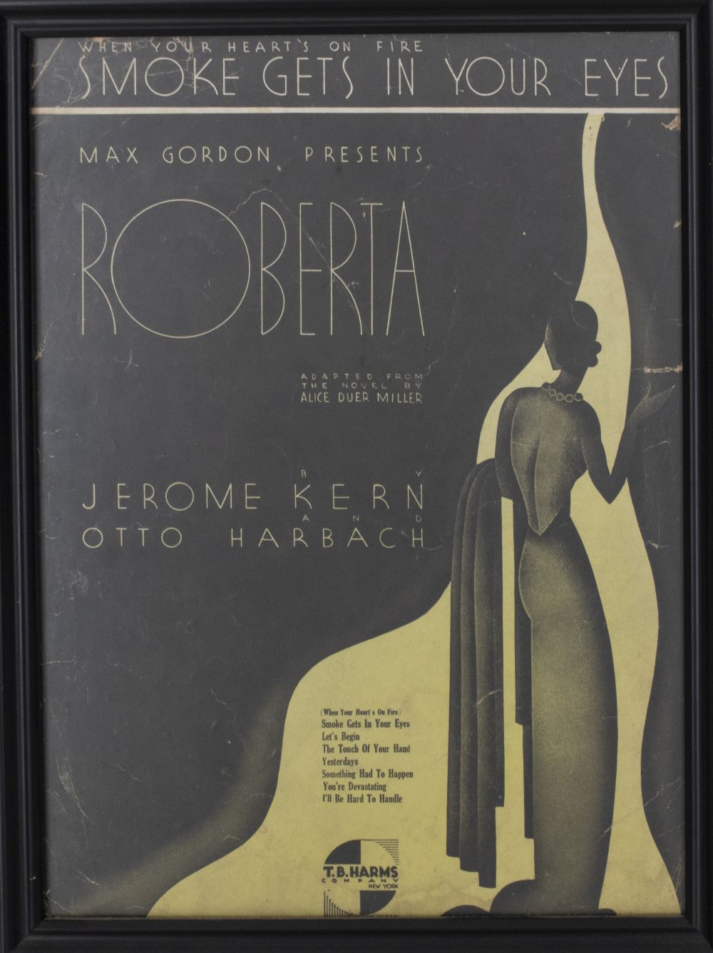 FRAMED VINTAGE NEW YORK SHOW POSTER