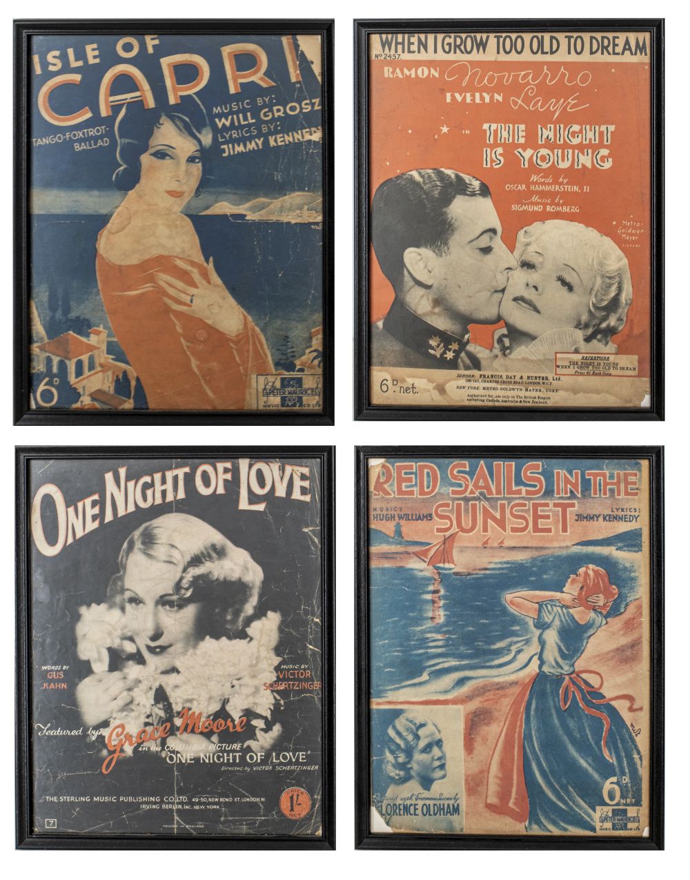 FRAMED VINTAGE SHOW POSTERS, 4