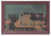 FRAMED WALLPAPER FRAGMENT - NY