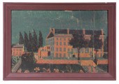FRAMED WALLPAPER FRAGMENT - NY