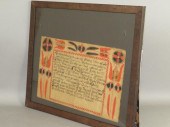 FRAMED WATERCOLOR & INK BIRTH