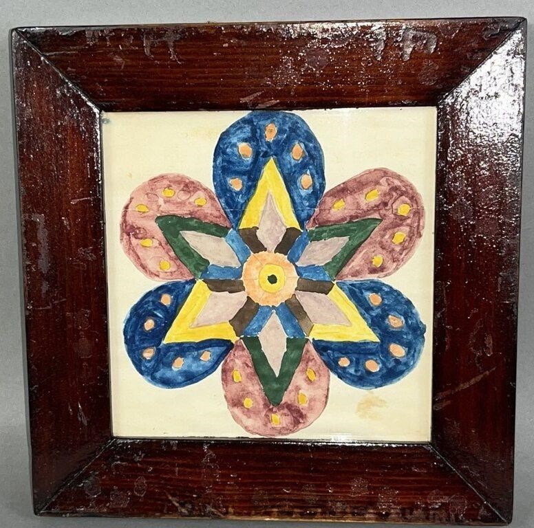 FRAMED WATERCOLOR ON PAPER STAR