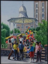 FRAMED WATERCOLOR PAINTING BAL
