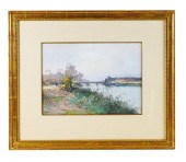 FRAMED WATERCOLOR PAINTING: LA