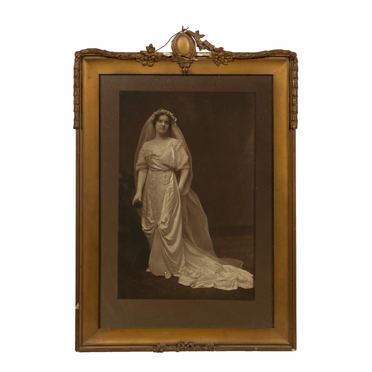 FRAMED WEDDING PHOTO, NELL WOODRUFF