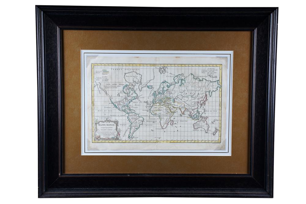 FRAMED WORLD MAPCondition: with